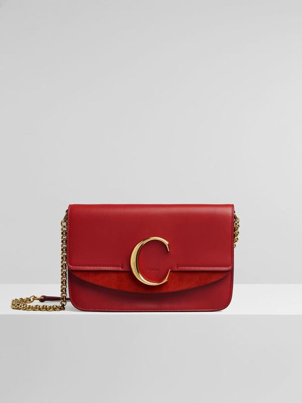 Chloé Clutch Mujer C Rojas Suede Cowhide ARFP20534